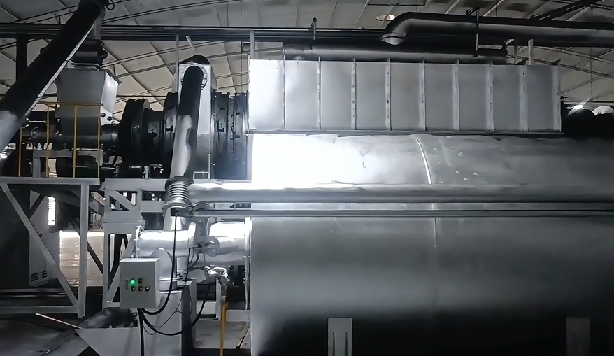 樹脂炭化機生產現場展示產業新活力